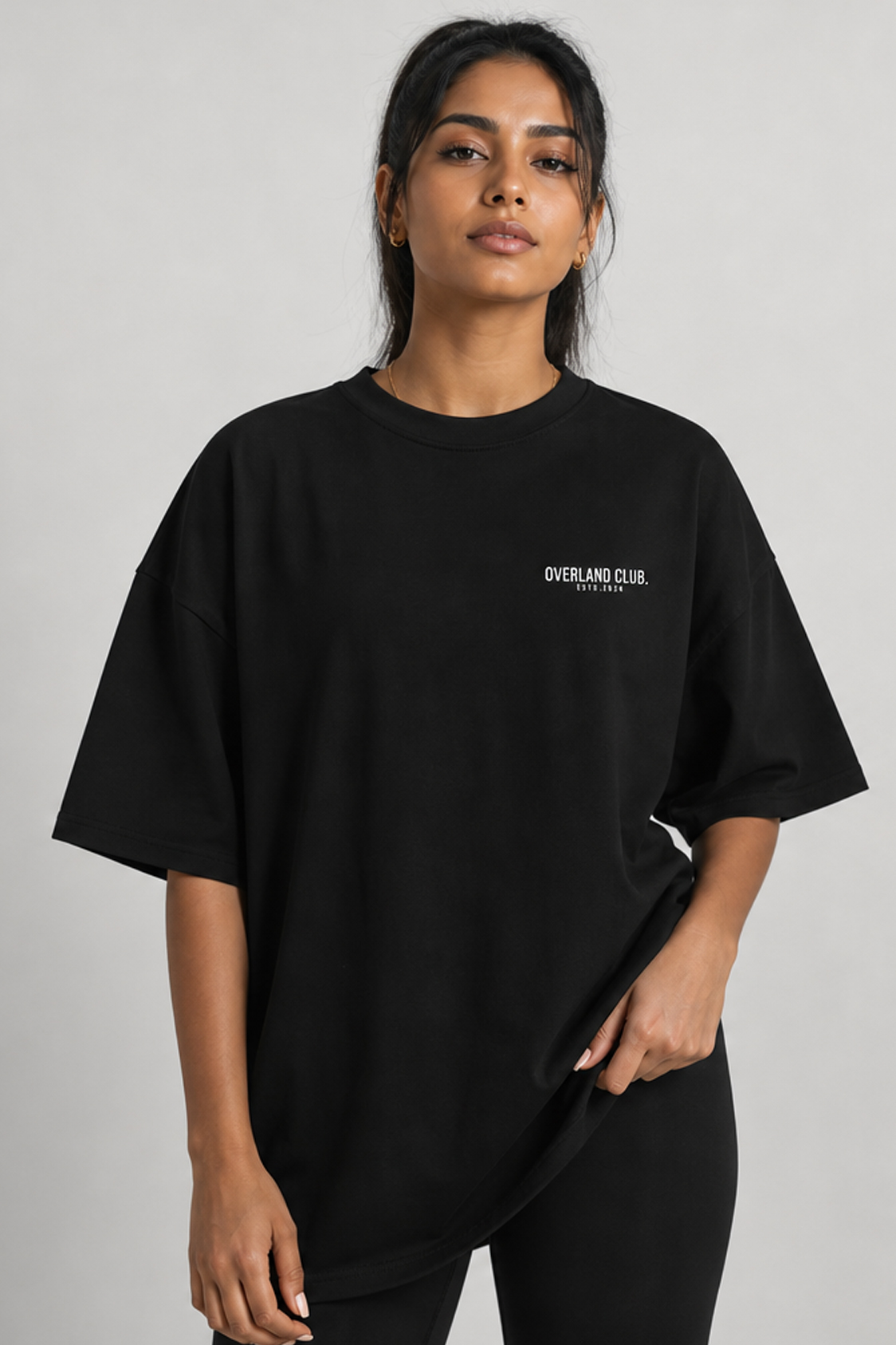 Overland Club “Training Club” Oversized Tee – Black