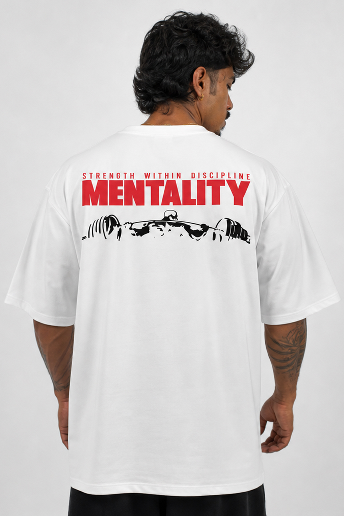 Overland Club “Mentality” Oversized Tee – White