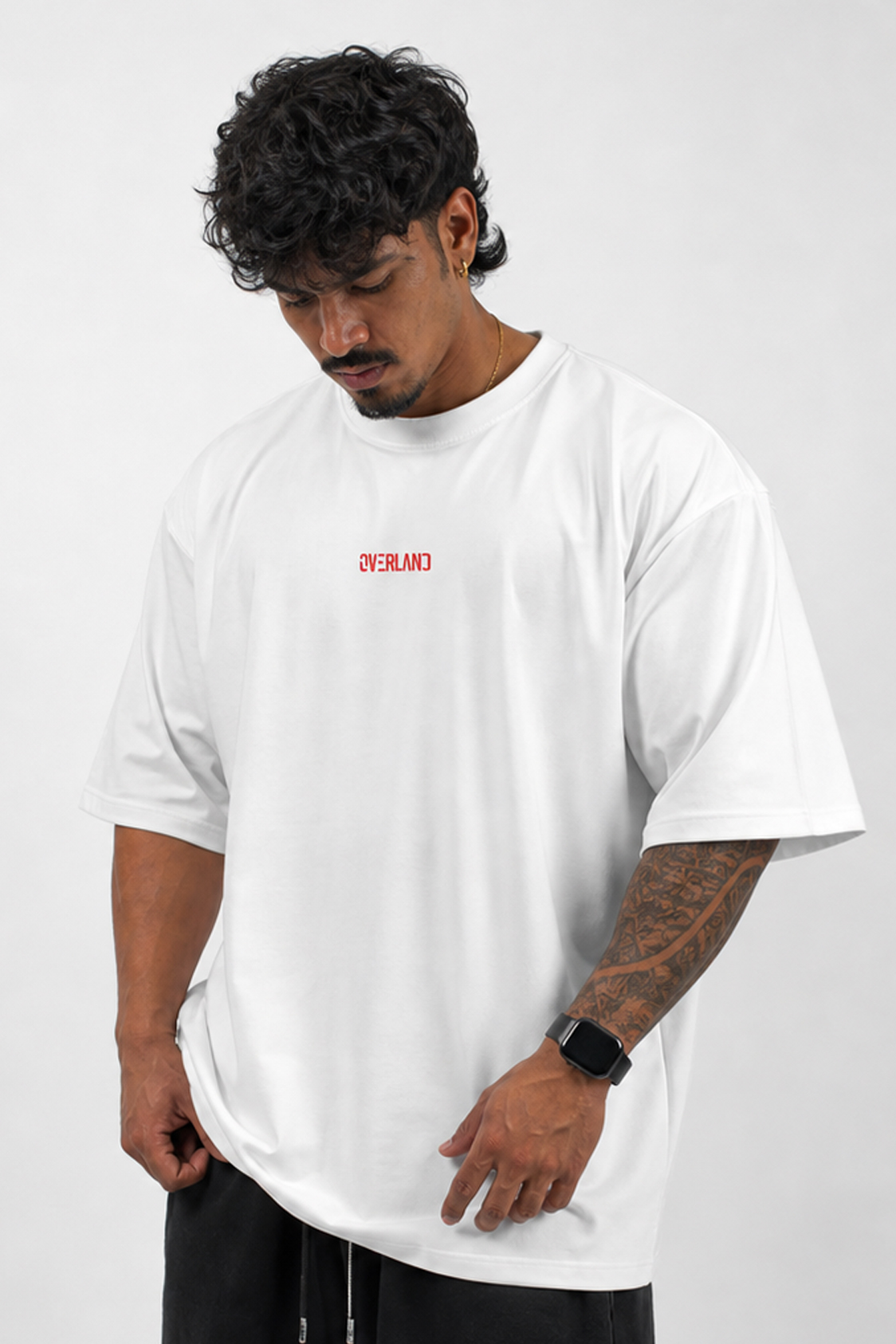 Overland Club “Mentality” Oversized Tee – White - Image 2
