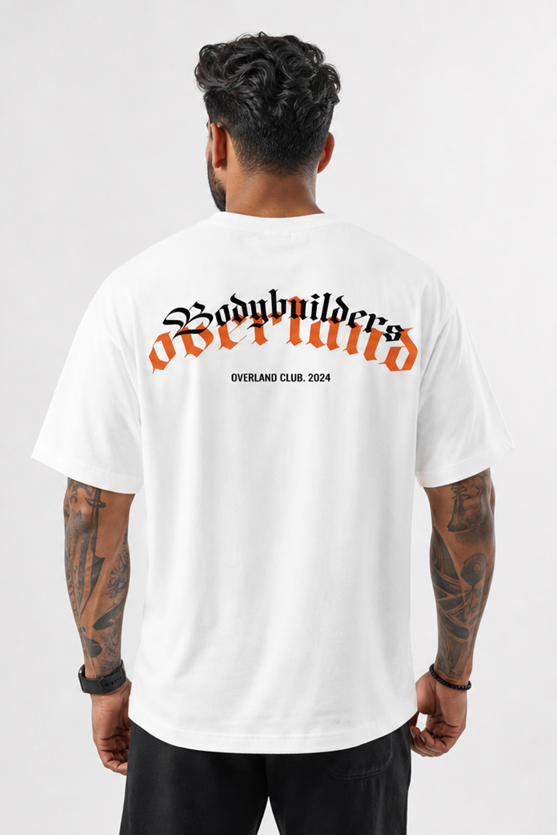Overland Club “Bodybuilder” Oversized Tee – White