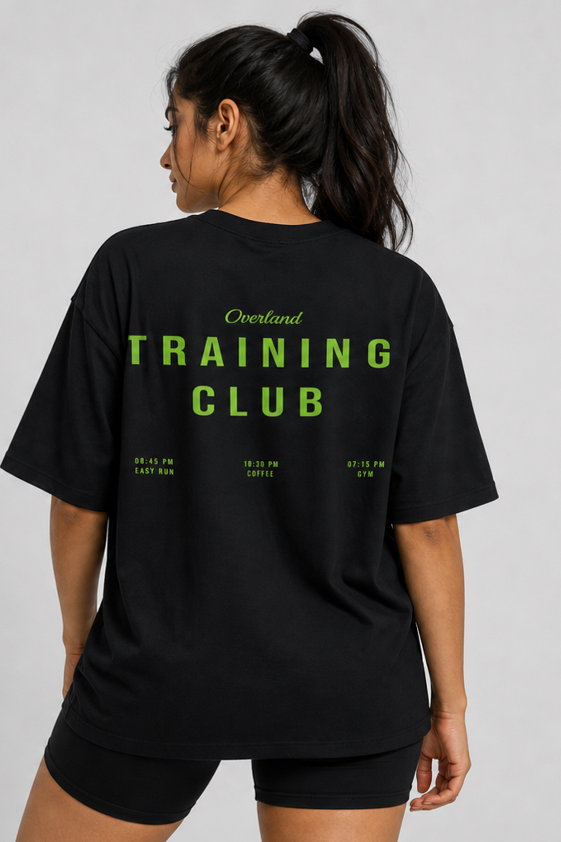 Overland Club “Training Club” Oversized Tee – Black - Image 6