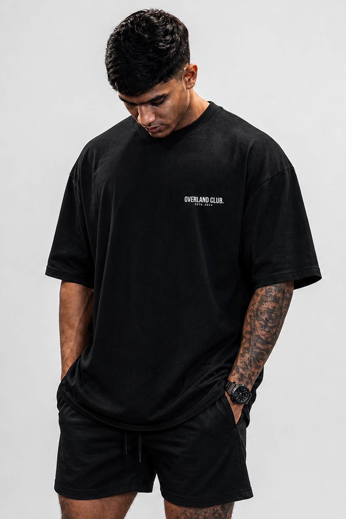 Overland Club “Power Building Club” Oversized Tee – Black - Image 4