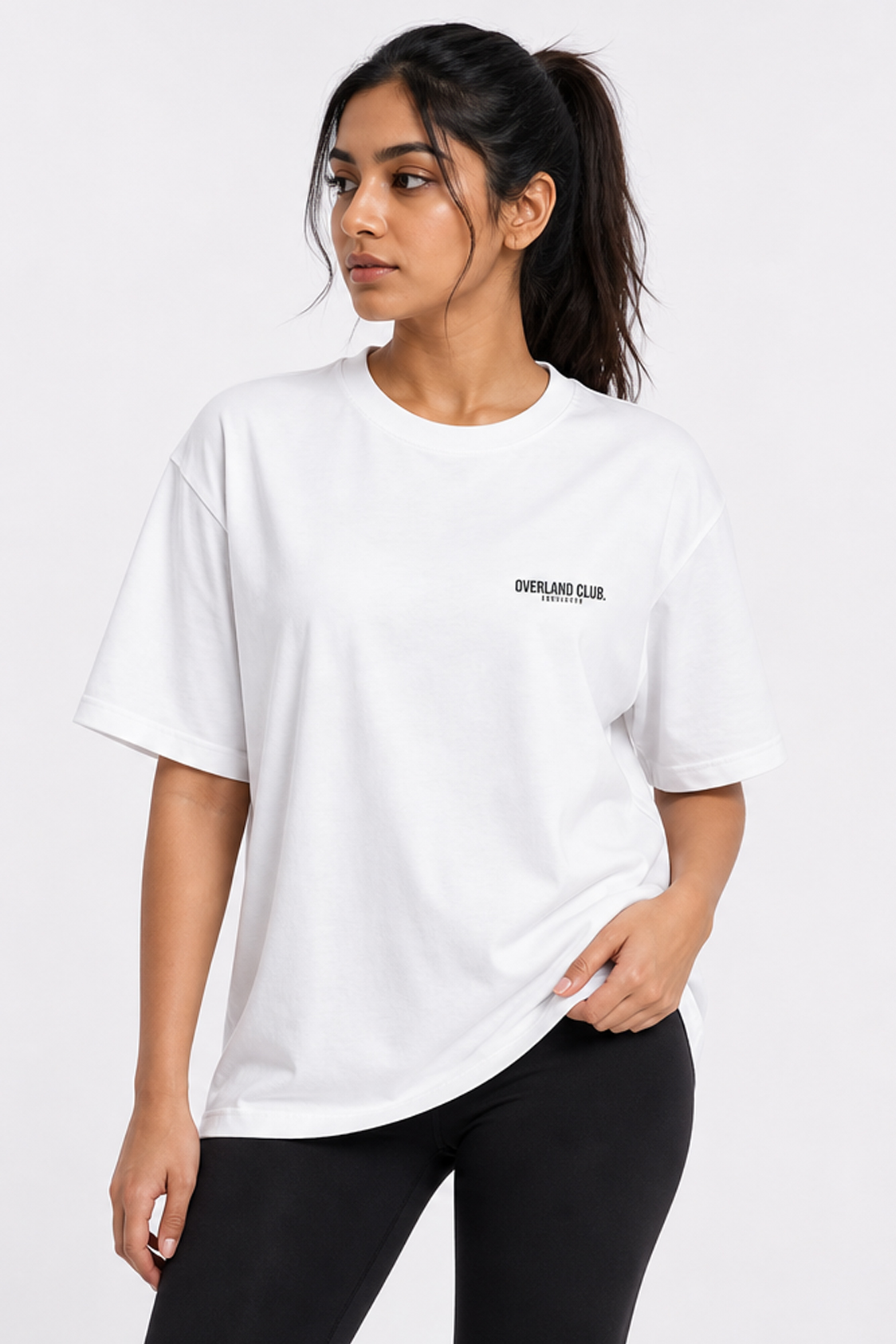 Overland Club “Better Than Yesterday” Oversized Tee – White - Image 3